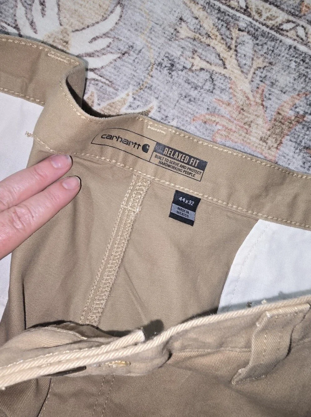 Carhartt Men's Khaki Work Chinos